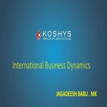 International Business Dynamics  module 1 