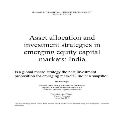 Ibus6007 Research Paper Matthew Bright