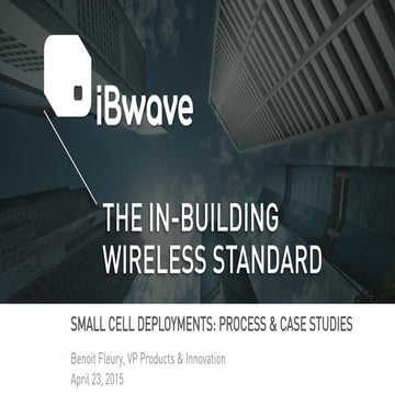 iBwave: the in-building Wireless Standard | PDF