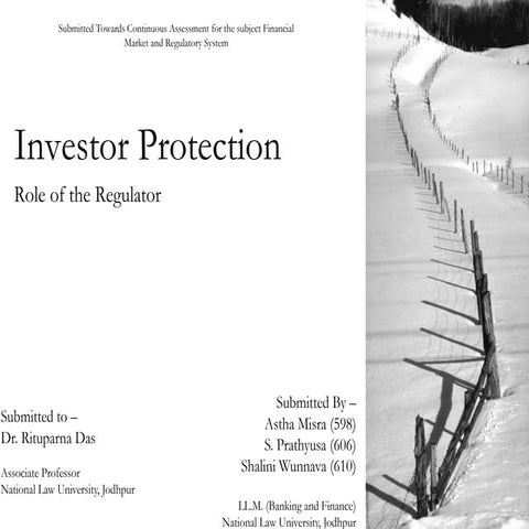 Investor Protection 