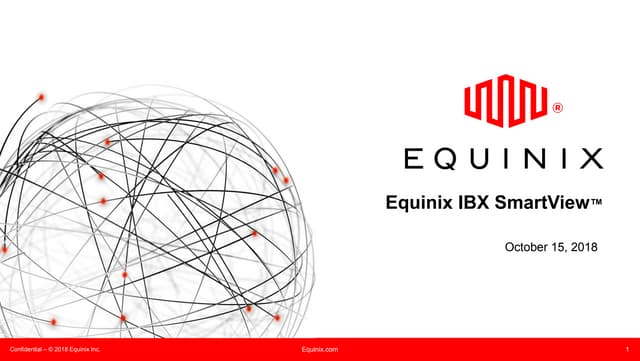 Equinix IBX SmartView
