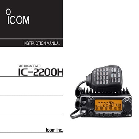 IC-2200H.pdf rig komunikasi radio perusahaan komunitas amatir