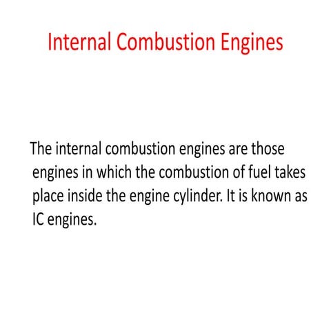 IC Engines basic