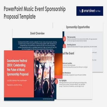 Comprehensive Music Event Sponsorship Proposal Template for Effective ...