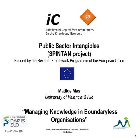 Public Sector Intangibles: The SPINTAN Project