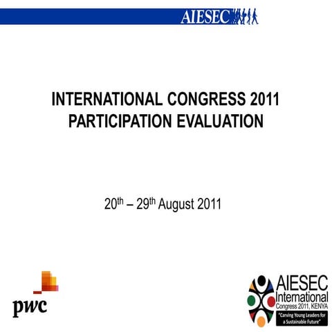 IC2011 Report - PwC by AIESEC International