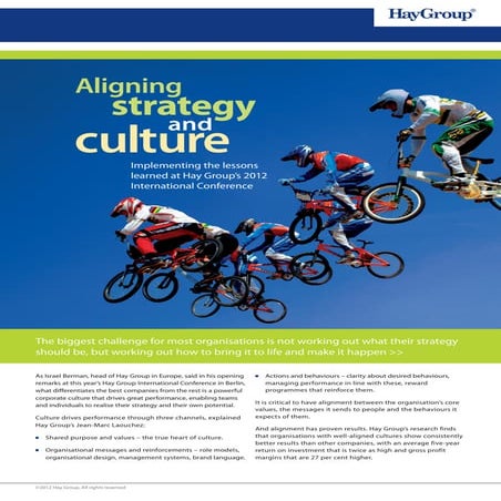 Aligning Strategy and Culture
