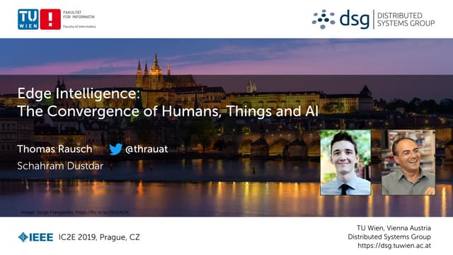 Edge Intelligence: The Convergence of Humans, Things and AI