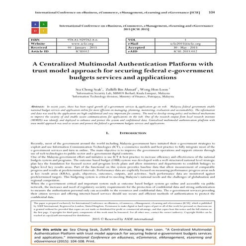 Token-based Single Sign-on with JWT as Information System Dashboard for ...