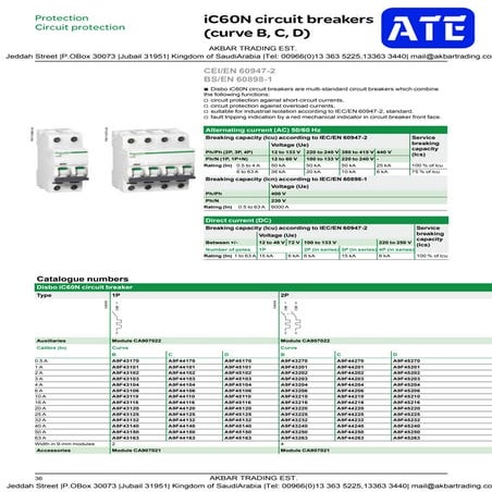 SCHNEIDER - STOCK - SAUDI ARABIA- AKBAR TRADINGI c60n circuit_breakers_schnei...