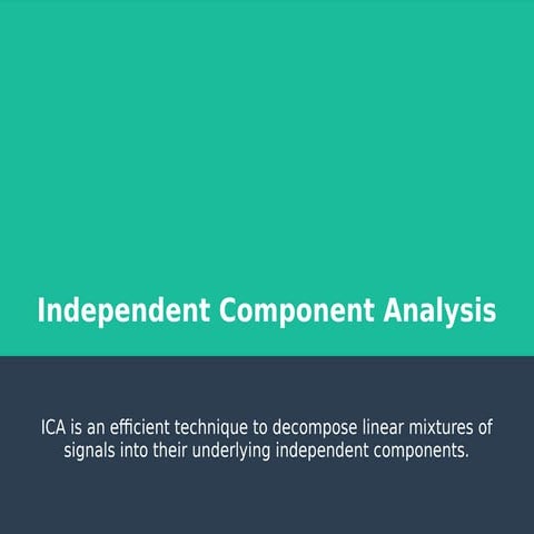 Independent Component Analysis