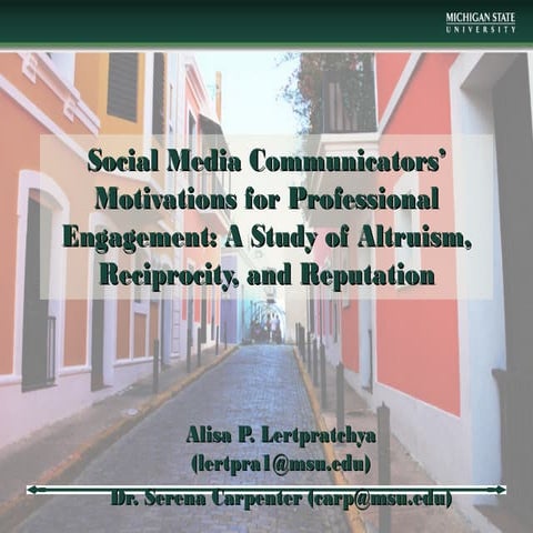 Ethical Motivations of Social Media Engagement