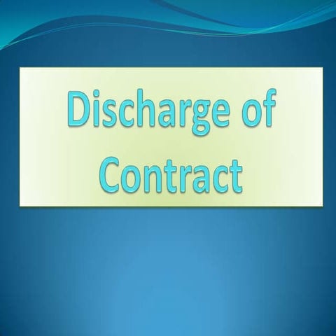 Performance of contract | PPTX