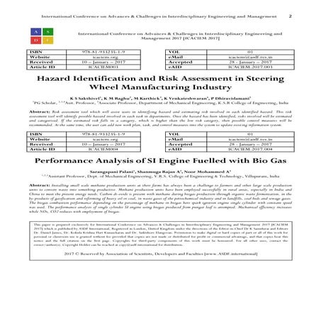 Hazard Identification and Risk Assessment in Steering Wheel ...