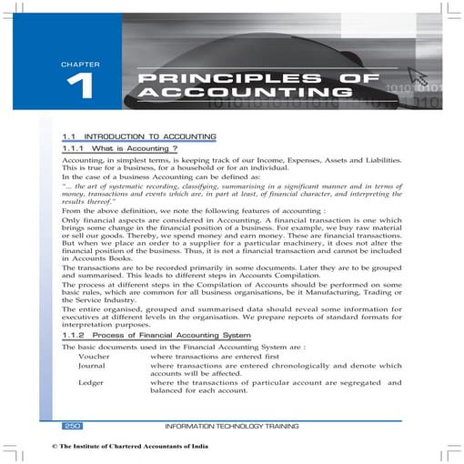 Icai accounting basics