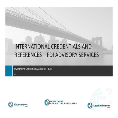 ICA FDI Advisory Services