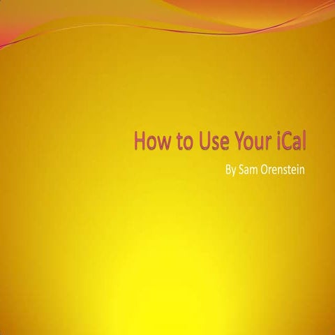 iCal Slideshow PPTX Desktop Publishing Computer Software and