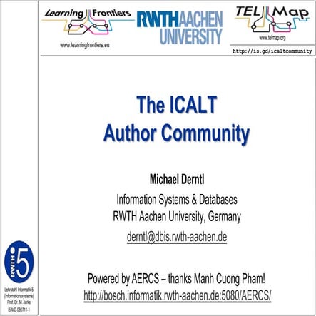 ICALT Author Community