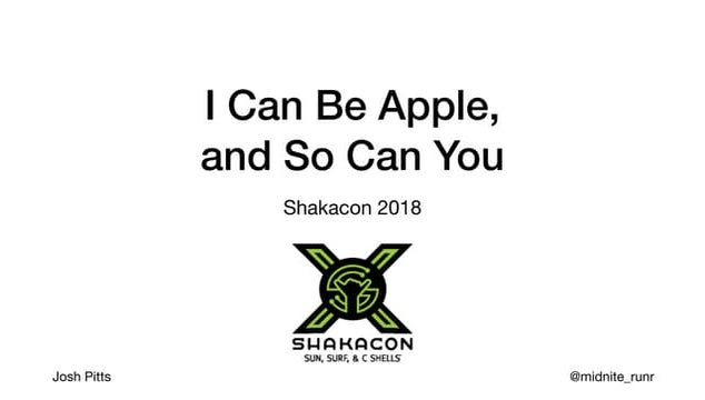 I can be apple and so can you