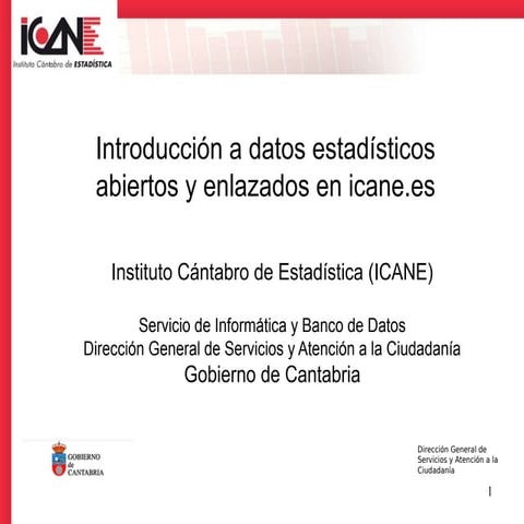 Icane statistical linked open data