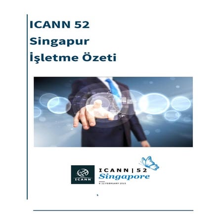 ICANN 52  Singapur İşletme Özeti