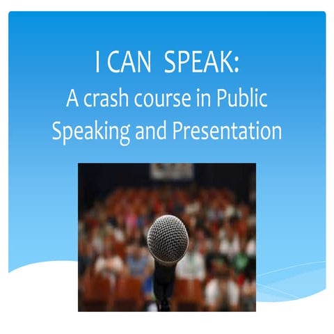 I can  speak