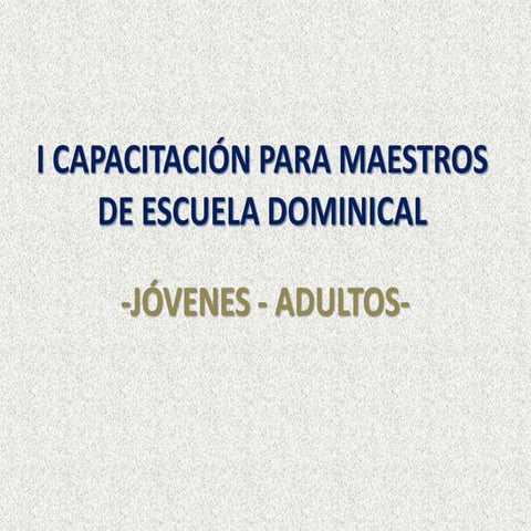 I capacitación para maestros 30 03-14