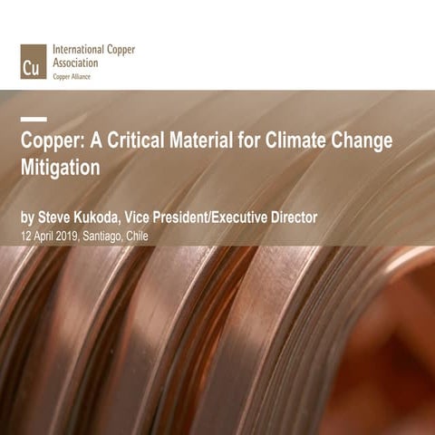Copper: A Critical Material for Climate Change Mitigation