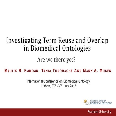 Investigating Term Reuse and Overlap in Biomedical Ontologies