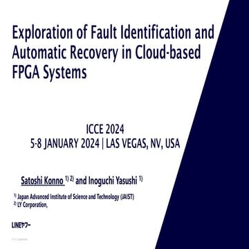 Exploration of Fault Identification and Automatic Recovery in Cloud-based FPG...