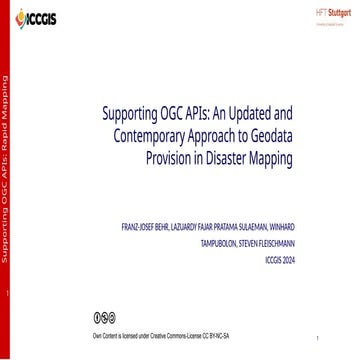 Supporting OGC APIs: An Updated and Contemporary Approach to Geodata Provisio...
