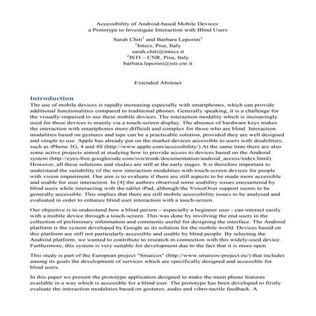 SMARCOS Abstract Paper submitted to ICCHP 2012