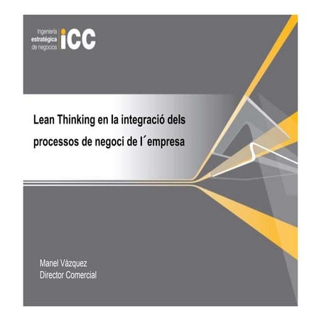 Icc Lean Thinking i les TIC