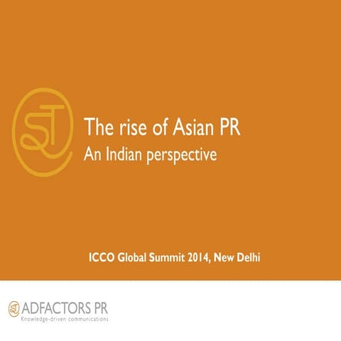 Madan Bahal's presentation at #ICCOSummit 2014