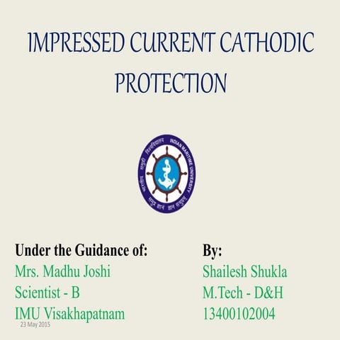 IMPRESSED CURRENT CATHODIC PROTECTION