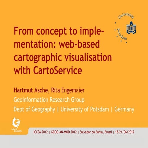 From concept to implementation: web-based cartographic visualisation with Car...