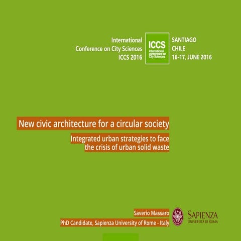 New Civic Architecture for a Circular Society