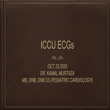 ICCU ECGs
