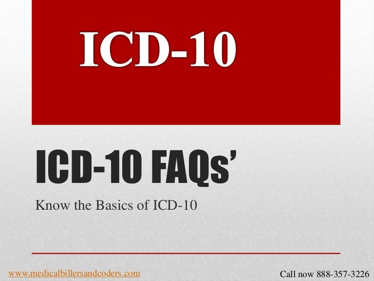 ICD10 FAQs’