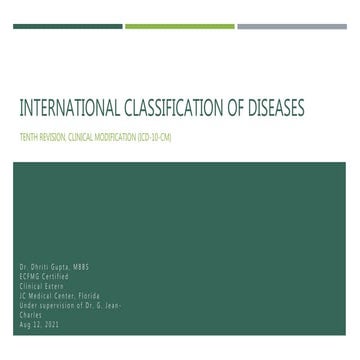 International Classification of Diseases (ICD-10-CM)