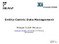 Entity-Centric Data Management