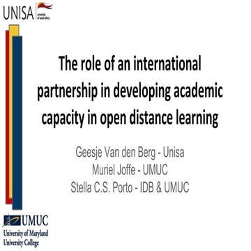 ICDE 2015 - International Partnership