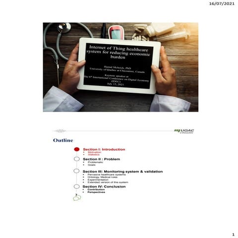 Internet of Things healthcare system for reducing economic burden