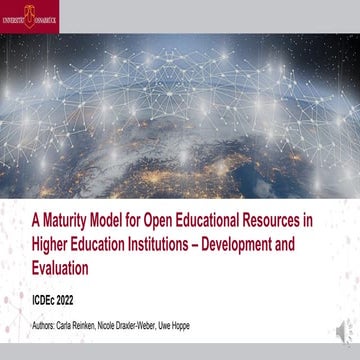 A Maturity Model for Open Educational Resources in Higher Education Instituti...