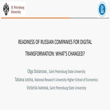 Readiness of Russian companies for digital transformation: what's changed?