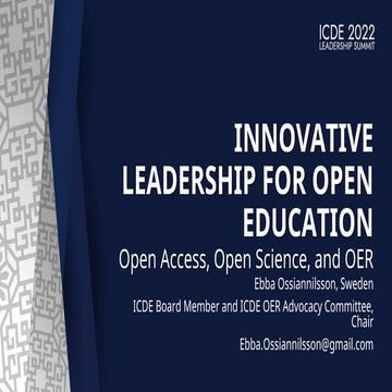 Icde ls 2022 ossiannilsson