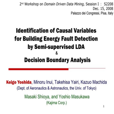 Identification of Causal Variables for Building Energy Fault Detection by Sem...