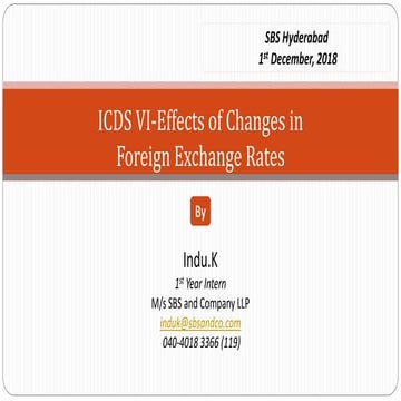 Icds vi effects of changes in foreign exchange rates
