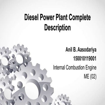 Diesel power plant Description