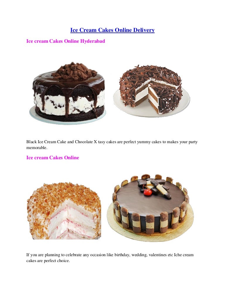 Ice Cream Cakes Online Delivery